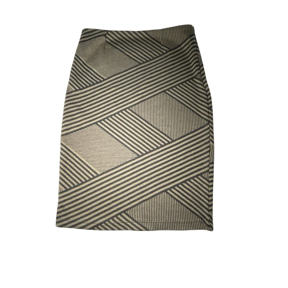XXI Forever 21 Women's Juniors Black/Green Olive Casual Skirt Size Small Knit